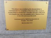 Plaque to J Muir 
