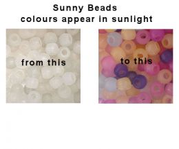 UV Colour changing Sunny Beads (mixed colours)
